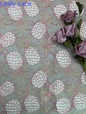Largura do desgaste 140cm das crianças de Tone Corded Lace Fabric For do abacaxi dois