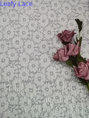 49 polegadas de cor branca de alta qualidade espandêx floral tecido de renda para roupas de senhoras vestidos de mulheres