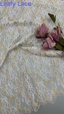 Temporada Primavera e Verão Chantilly Francês Bicolor Filamento renda com desenho floral com Cotoveladas Cachoeira Leve Para Vestido de Moda