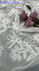 Tela de algodão bordado com padrão floral Tela sustentável de largura total Tela para primavera e verão