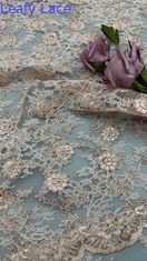 Leafy New Collection Bordado Flor luxuosa 100% tricô Bordado Tecido renda Tecido Casamento Aniversário ocasiões belo vestido