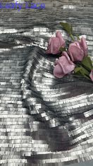Folha de Sequin bordadoTecido metálicoDurável e elegante Tecido de bordadoFesta de casamento OcasiõesTecido de bordado de alta qualidade
