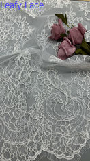 Luxo Francês Chantilly renda Tecido durável e elegante Tecido Festa de casamento Ocasiões Tecido branco