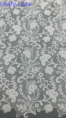 Fabrico de renda de bordados 100% algodão estilo de festa luxuosa laser respirar tecido bordado