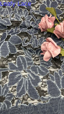 Embroidery tecido de renda rede floral elegante e respirar bordado tecido de renda