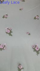 Tecido de renda floral bordado Tecido de renda bordado Tecido de respiração Tecido de ocasião Vestimento de aniversário Tecido
