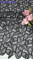 Tecido de renda Chantilly com bordas irregulares renda romântica simples para véus e vestidos de casamento