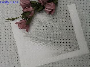 Tela do ilhó de Sakura Cherry Blossom Thread White Embroidered