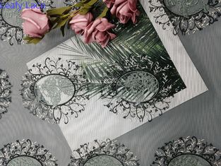 60 do tule jardas de tela de Mesh Party Green Embroidered Lace