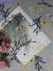 Tule Mesh Corded Lace Fabric