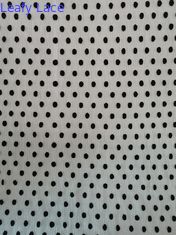 Dot Tulle Crinkle Flocked Pleated preto Mesh Fabric