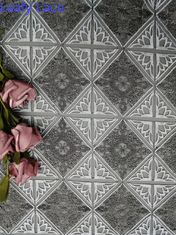 Pano da cortina de Geo Diamond Tulle Embroidered Lace Fabric