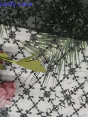 Artigos do fundamento de Mesh Sequin Embroidered Fabric For do tule do ODM