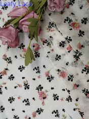 O laço impresso do tule reuniu Mesh Fabric For Bedding Articles