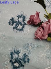 Senhora colorida Garment de Mesh Embroidered Lace Fabric For
