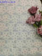 O rosa 3D floral faz crochê a folha da tela do laço revestiu crianças do bordado veste o laço