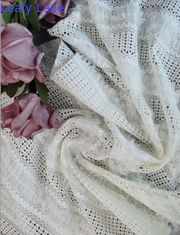 Tela elegante bordada nupcial branca do vestido do vestido de casamento da tela do laço