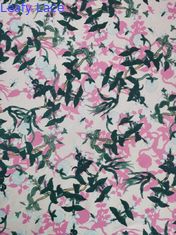100% Mesh Printed Lace Fabric macio de nylon para envolver a impressão da malha do tule da saia
