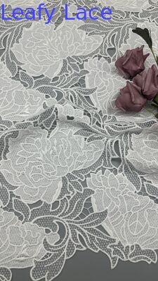 Luxary Laser Embroidered Lace High Quality Guipure Fabric Beautiful Special Design