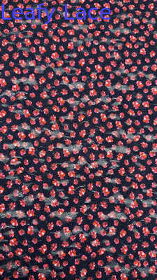 Cutie Pink Flowers Embroidered Lace Fabric For Wedding Dresses Customized Beautiful Dresses