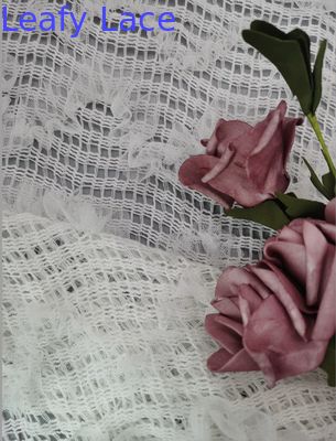 White 3D Floral Lace Fabric Children Dress Fabric Crochet Lace