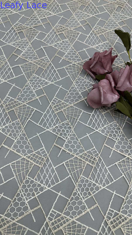 French Tulle Lace With Metallic Lace Mesh For Couture-Inspired Formal And Evening Wear