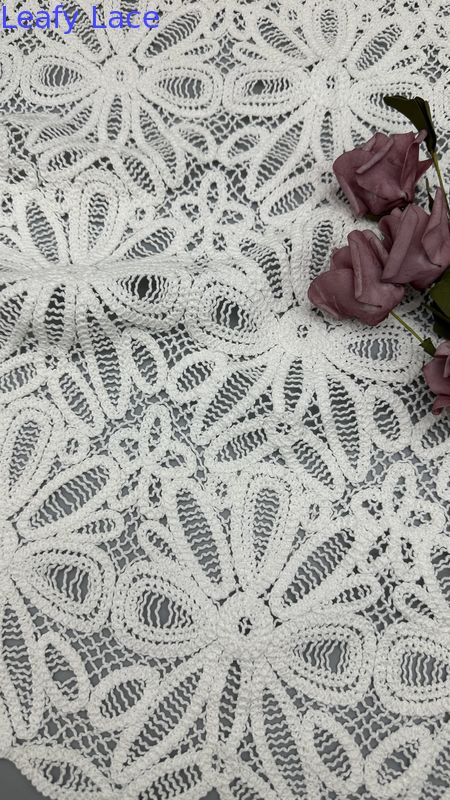 100% Cotton Luxury Lace Fabric New Collection Grond Elegant for Party Gowns