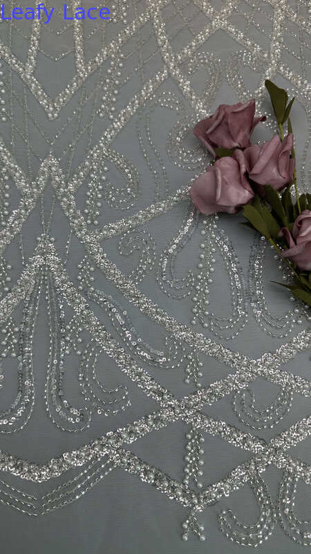 Wholesale Floral Lace Fabric for Wedding Dress Manufacturers Minimalist Lace Fabric for Modern Dresses