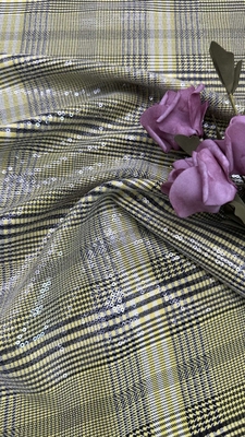 Lantejoula da cor do ODM a multi bordou a tela Mesh For Evening Dress