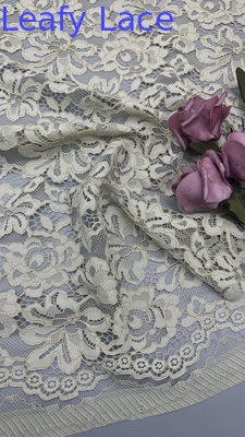Material Floral Dourado de Alta Qualidade Tecido de renda de cordão para mulheres Vestido 140cm Largura vestido para moda