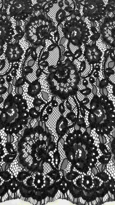 Roupas especiais de lenço de chenille floral de bordas de renda de bordas de renda de corte para moda