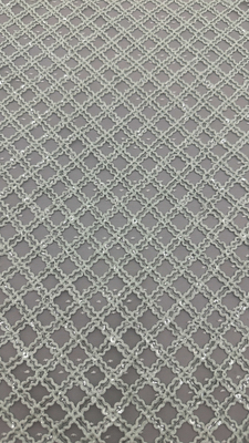 Embroidery de folhas de plaid durável e elegante Luxury de tricô de bordados de tecido de renda de tecido de casamento aniversário ocasiões de papelão de tecido de plaid