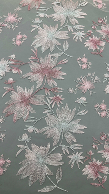 Tecido de renda floral 3D Fabrica de bordados de luxo durável e elegante Casamentos Aniversários ocasiões Fabrica de renda de bordados de alta qualidade