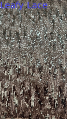 Luxo Sequin bordado tecido de renda de renda para senhoras traje têxtil