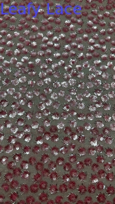 Belíssimo Sequin Embroidery Tecido metálico Durável e elegante Luxo Sequin Embroidery Tecido Festa de casamento Ocasiões Sequin Embroidery Tecido