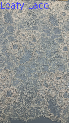 Folhas de lenço bordado tecido de renda Endosso durável e elegante Endosso tecido de renda Festa de casamento Ocasiões Tecido de bordado