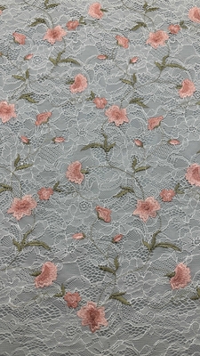 Floral Elegante bordado Tecido de renda 100% algodão de alta qualidade estilo luxuoso