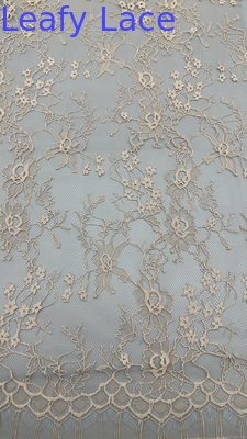 Festa de Casamento Embroidery de folhas essenciais Tecido de renda Elegante Tecido bordado