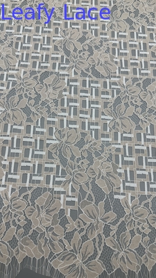 Tecido de renda elegante de bordado de casamento Tecido para vestido