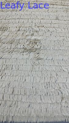 Tela bordada de lenço de cama Telas bordadas de lenço de cama de noite de luxo Tela de casamento