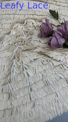 Tela bordada de lenço de cama Telas bordadas de lenço de cama de noite de luxo Tela de casamento