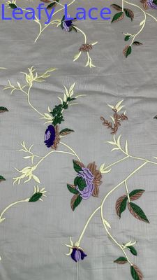 Tecido de encaixe de corte do estilo Frence Tecido de malha de túle suave e respirável para artesanato