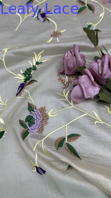 Tecido de encaixe de corte do estilo Frence Tecido de malha de túle suave e respirável para artesanato
