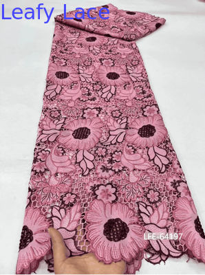 Embroidery Lace Fabric Leser Lace French Vintage Lace Fabric Luxury Mesh Tulle para a nova coleção