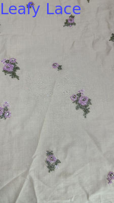 Tecido de renda floral bordado Tecido de renda bordado Tecido de respiração Tecido de ocasião Vestimento de aniversário Tecido