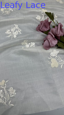 Tecido de malha de tulle floral de alta qualidade