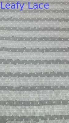 Tecido de renda plissada rede de renda respiração para vestidos de moda tecido de folhas de luxo ocasião noite