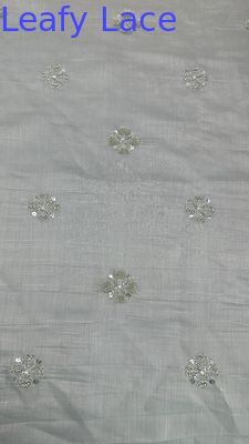 Tela de malha de túle de folhas de tecido de renda de tecido de lenço de metal Nova coleção para roupas Design de vestimenta de noite