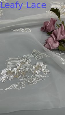 Tulle Mesh Tecido renda Tecido Sequin Metallica Nova coleção para roupas Vestes e design de moda