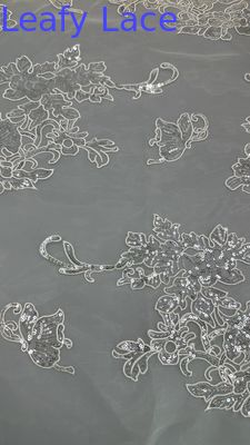 Luxury Sequin Tecido bordado Tecido renda Tecido Novas coleções para roupas Vestes e design de moda